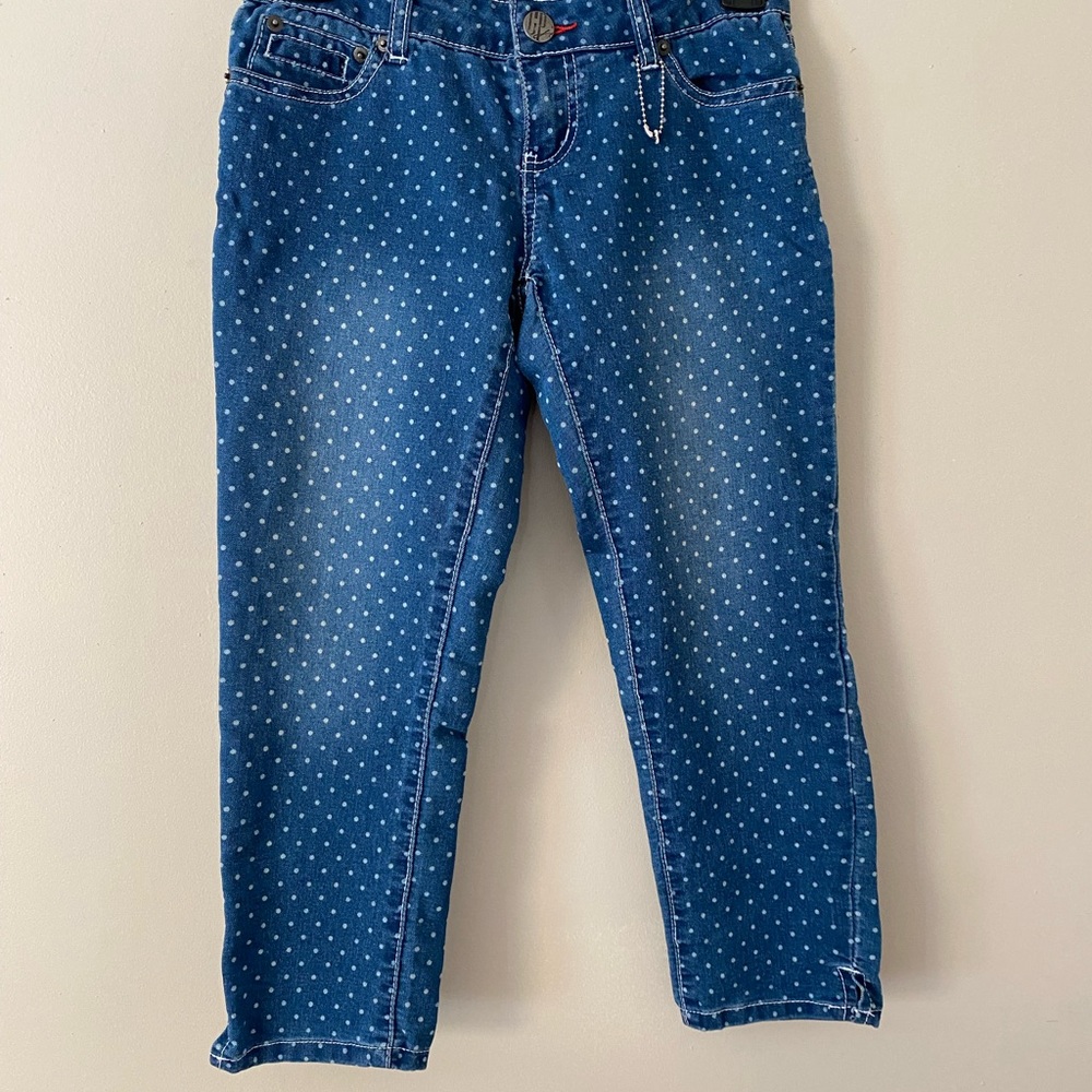 CpJeans Juniors Dot Printed Capri Sz 1